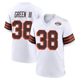Cleveland Browns Men's A.J. Green Game 1946 Collection Alternate Jersey - White