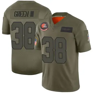 Cleveland Browns Men's A.J. Green Limited 2019 Salute to Service Jersey - Camo
