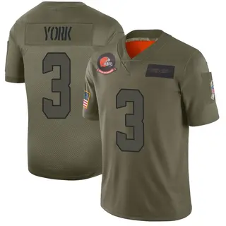 Cleveland Browns Men's Cade York Limited 2019 Salute to Service Jersey - Camo