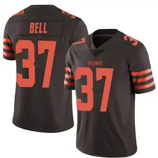 Cleveland Browns Men's D'Anthony Bell Limited Color Rush Jersey - Brown