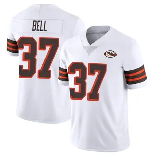 Cleveland Browns Men's D'Anthony Bell Limited Vapor 1946 Collection Alternate Jersey - White