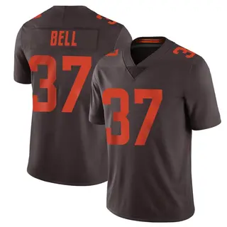 Cleveland Browns Men's D'Anthony Bell Limited Vapor Alternate Jersey - Brown