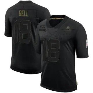 Cleveland Browns Men's David Bell Limited 2020 Salute To Service Jersey - Black