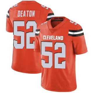Cleveland Browns Men's Dawson Deaton Limited Alternate Vapor Untouchable Jersey - Orange