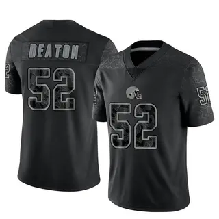 Cleveland Browns Men's Dawson Deaton Limited Reflective Jersey - Black