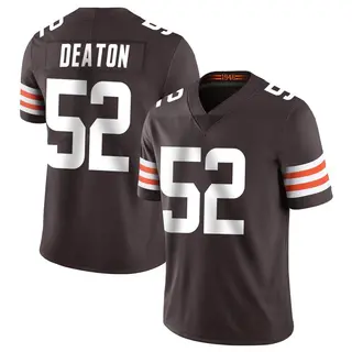 Cleveland Browns Men's Dawson Deaton Limited Team Color Vapor Untouchable Jersey - Brown