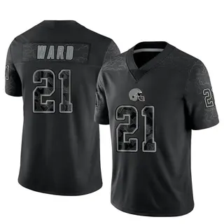 Cleveland Browns Men's Denzel Ward Limited Reflective Jersey - Black