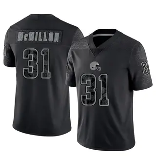 Cleveland Browns Men's Donovan McMillon Limited Reflective Jersey - Black
