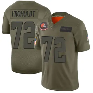 Cleveland Browns Men's Hjalte Froholdt Limited 2019 Salute to Service Jersey - Camo