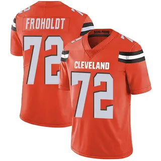 Cleveland Browns Men's Hjalte Froholdt Limited Alternate Vapor Untouchable Jersey - Orange