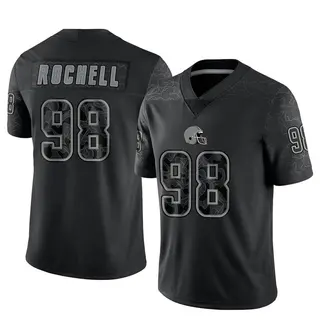 Cleveland Browns Men's Isaac Rochell Limited Reflective Jersey - Black