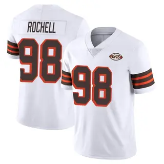Cleveland Browns Men's Isaac Rochell Limited Vapor 1946 Collection Alternate Jersey - White