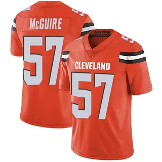 Cleveland Browns Men's Isaiah McGuire Limited Alternate Vapor Untouchable Jersey - Orange