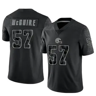 Cleveland Browns Men's Isaiah McGuire Limited Reflective Jersey - Black