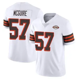 Cleveland Browns Men's Isaiah McGuire Limited Vapor 1946 Collection Alternate Jersey - White