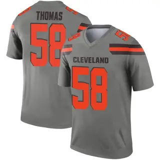 Cleveland Browns Men's Isaiah Thomas Legend Inverted Silver Jersey