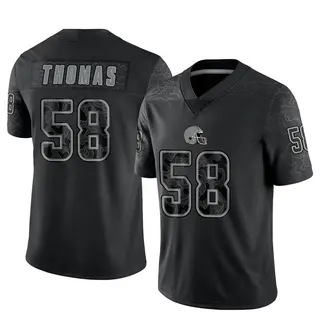 Cleveland Browns Men's Isaiah Thomas Limited Reflective Jersey - Black