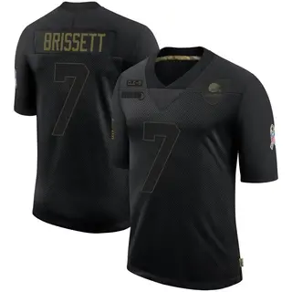 Cleveland Browns Men's Jacoby Brissett Limited 2020 Salute To Service Jersey - Black