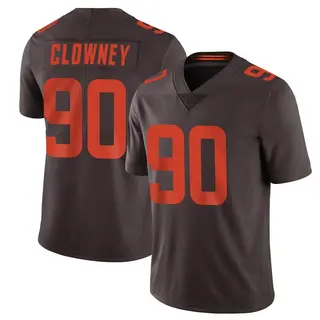 Cleveland Browns Men's Jadeveon Clowney Limited Vapor Alternate Jersey - Brown