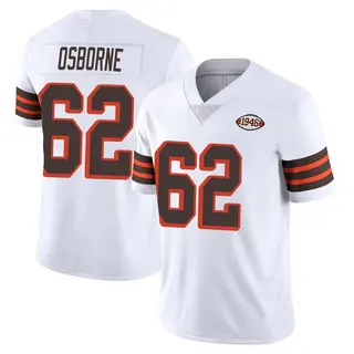 Cleveland Browns Men's Justin Osborne Limited Vapor 1946 Collection Alternate Jersey - White
