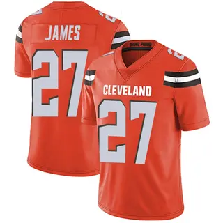 Cleveland Browns Men's LaMareon James Limited Alternate Vapor Untouchable Jersey - Orange