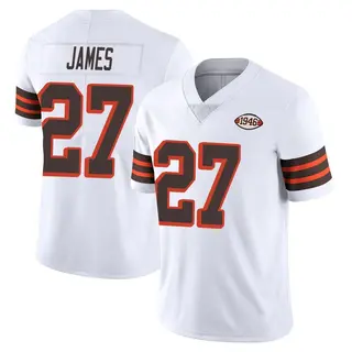 Cleveland Browns Men's LaMareon James Limited Vapor 1946 Collection Alternate Jersey - White