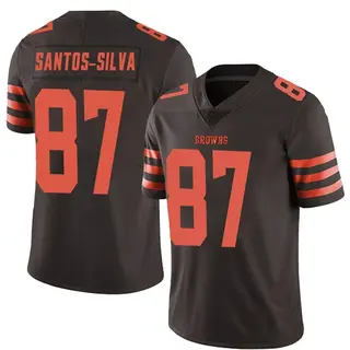 Cleveland Browns Men's Marcus Santos-Silva Limited Color Rush Jersey - Brown