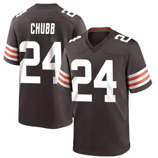 Cleveland Browns Men's Nick Chubb Game Team Color Jersey - Brown
