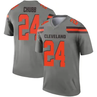 Cleveland Browns Men's Nick Chubb Legend Inverted Silver Jersey
