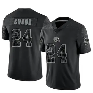 Cleveland Browns Men's Nick Chubb Limited Reflective Jersey - Black