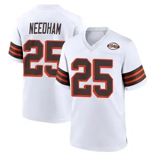 Cleveland Browns Men's Nik Needham Game 1946 Collection Alternate Jersey - White