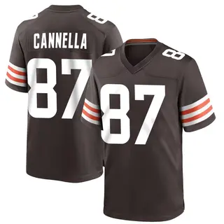 Cleveland Browns Men's Sal Cannella Game Team Color Jersey - Brown