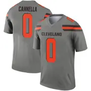 Cleveland Browns Men's Sal Cannella Legend Inverted Silver Jersey
