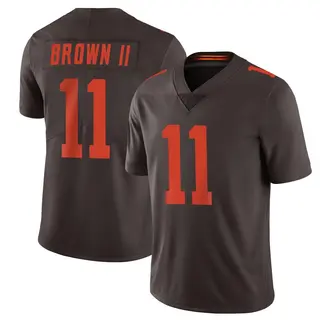 Cleveland Browns Men's Tony Brown II Limited Vapor Alternate Jersey - Brown