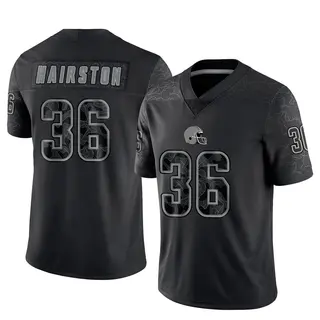 Cleveland Browns Men's Troy Hairston Limited Reflective Jersey - Black