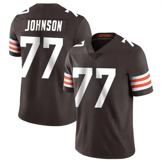 Cleveland Browns Men's Zion Johnson Limited Team Color Vapor Untouchable Jersey - Brown