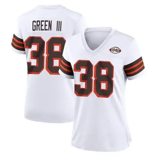Cleveland Browns Women's A.J. Green Game 1946 Collection Alternate Jersey - White