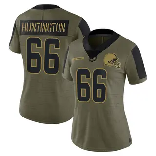 Cleveland Browns Women's Adin Huntington Limited 2021 Salute To Service Jersey - Olive