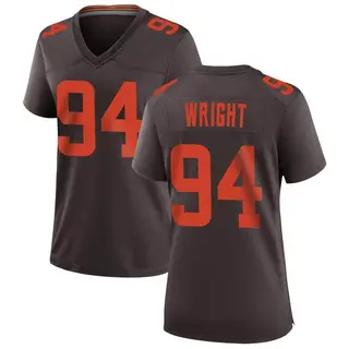 Cleveland Browns Women's Alex Wright Game Alternate Jersey - Brown
