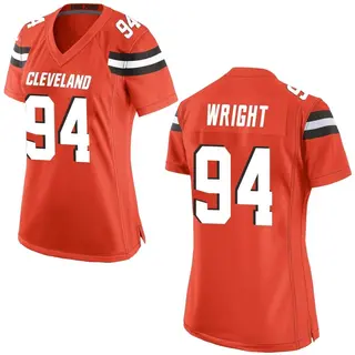 Cleveland Browns Women's Alex Wright Game Alternate Jersey - Orange