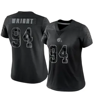 Cleveland Browns Women's Alex Wright Limited Reflective Jersey - Black
