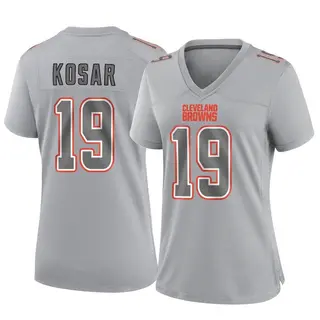 Cleveland Browns Women's Bernie Kosar Game Atmosphere Fashion Jersey - Gray