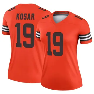 Cleveland Browns Women's Bernie Kosar Legend Inverted Jersey - Orange