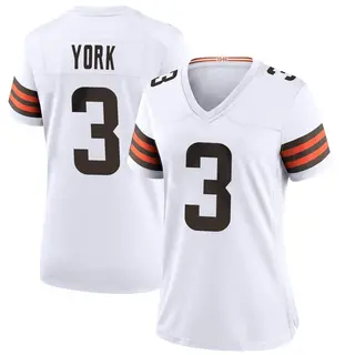 Cleveland Browns Women's Cade York Game Jersey - White