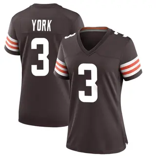 Cleveland Browns Women's Cade York Game Team Color Jersey - Brown