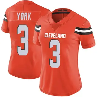 Cleveland Browns Women's Cade York Limited Alternate Vapor Untouchable Jersey - Orange
