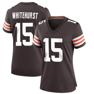 Cleveland Browns Women's Charlie Whitehurst Game Team Color Jersey - Brown
