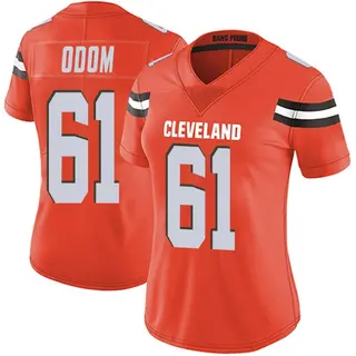 Cleveland Browns Women's Chris Odom Limited Alternate Vapor Untouchable Jersey - Orange