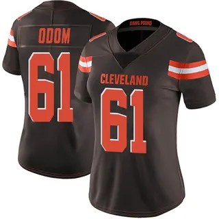 Cleveland Browns Women's Chris Odom Limited Team Color Vapor Untouchable Jersey - Brown