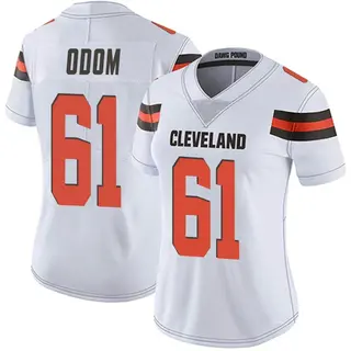 Cleveland Browns Women's Chris Odom Limited Vapor Untouchable Jersey - White